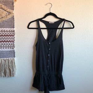 Aritiza TNA dark grey romper